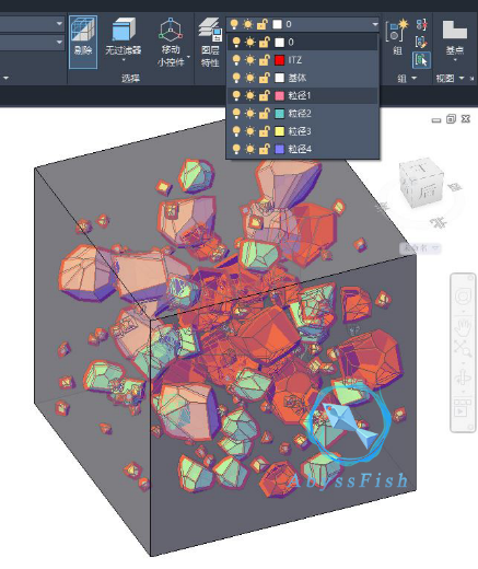 Abaqus随机多面体骨料及界面过渡区ITZ三维模型建模的图2